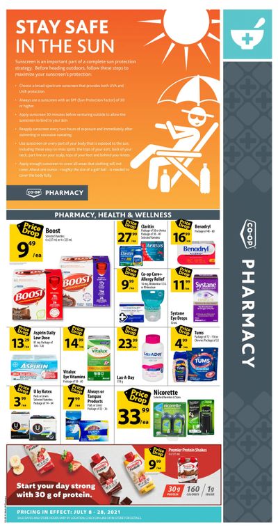 Co-op (West) Pharmacy Flyer July 8 to 28