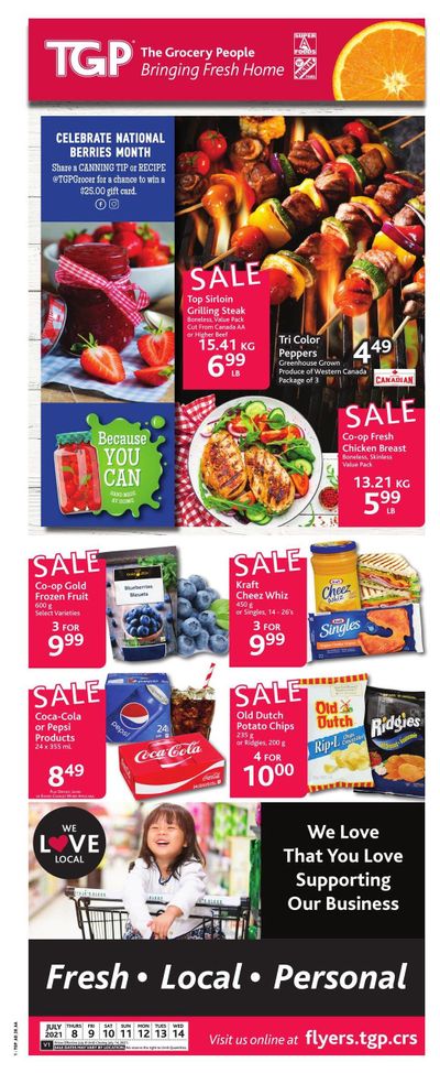 TGP The Grocery People Flyer July 8 to 14