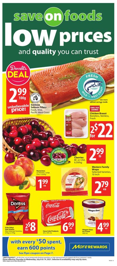 Save on Foods (AB) Flyer July 8 to 14