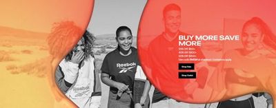 Reebok Canada Buy More, Save More Sale: Save Up to 50% OFF w/ Your Order $50+