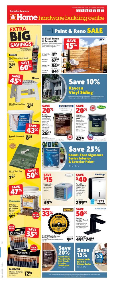 Home Hardware Building Centre (ON) Flyer July 8 to 14