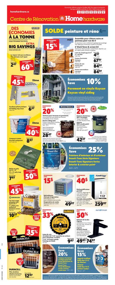 Home Hardware Building Centre (QC) Flyer July 8 to 14