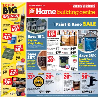 Home Building Centre (ON) Flyer July 8 to 14
