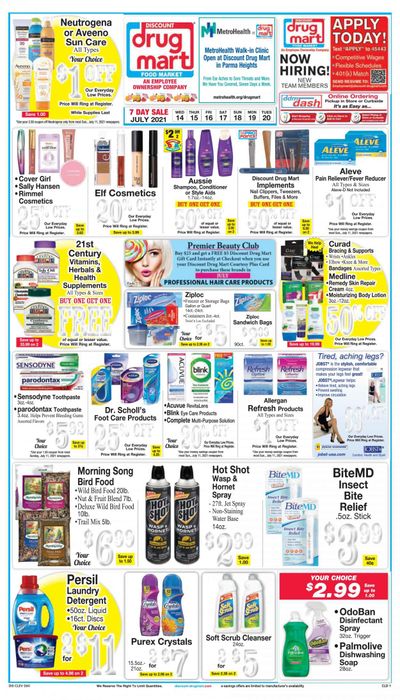 Discount Drug Mart (OH) Weekly Ad Flyer July 14 to July 20