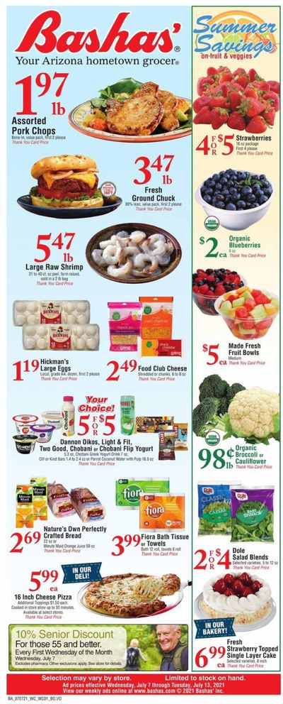 Bashas' (AZ) Weekly Ad Flyer July 7 to July 13