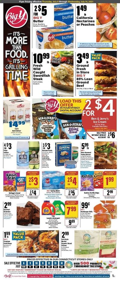 Big Y (CT) Weekly Ad Flyer July 8 to July 14