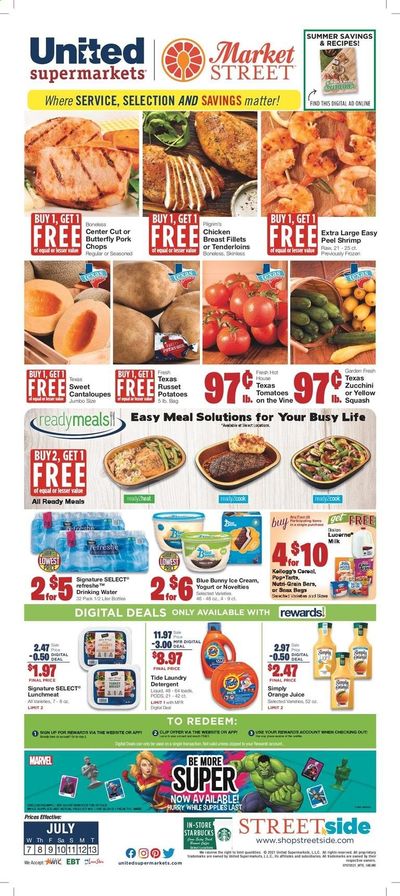 United Supermarkets (TX) Weekly Ad Flyer July 7 to July 13
