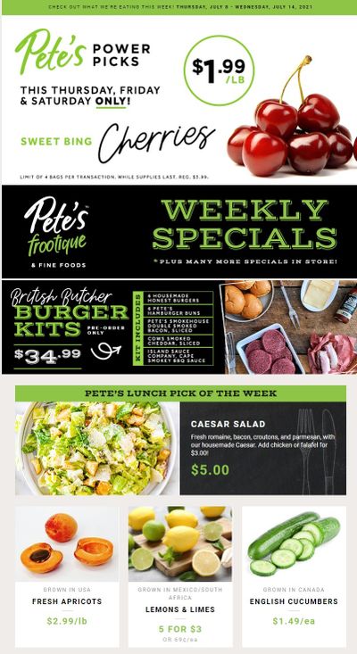 Pete's Fine Foods Flyer July 8 to 14