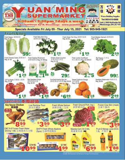 Yuan Ming Supermarket Flyer July 9 to 15
