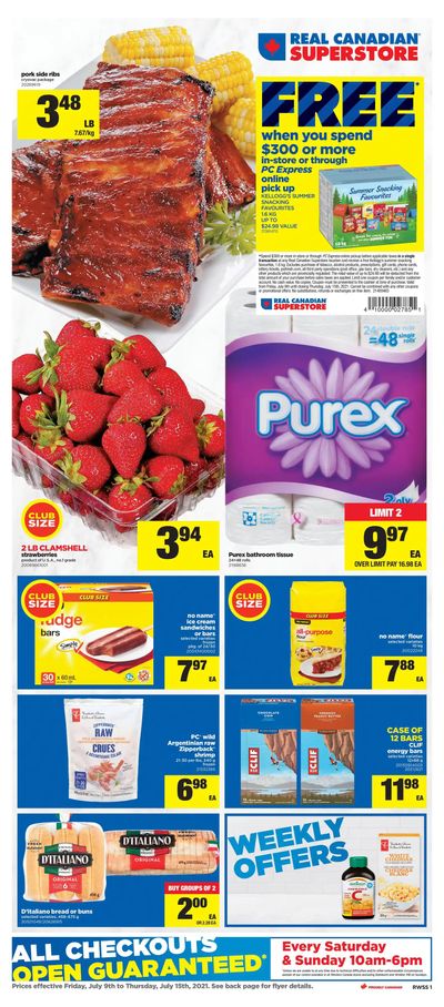 Real Canadian Superstore (West) Flyer July 9 to 15
