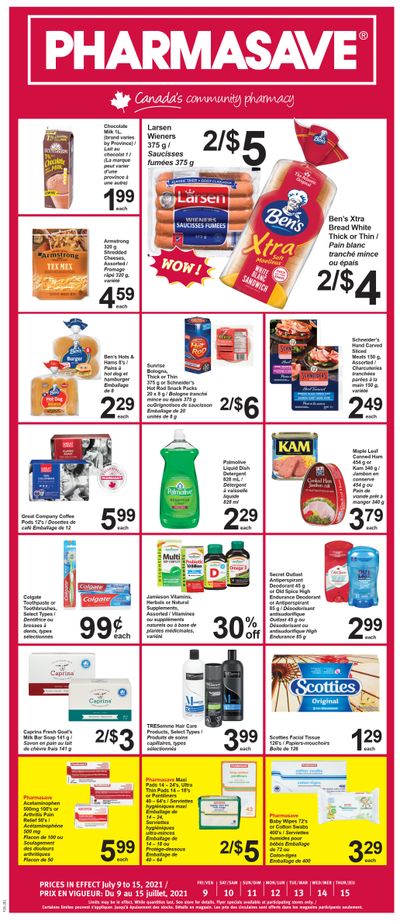 Pharmasave (NB) Flyer July 9 to 15