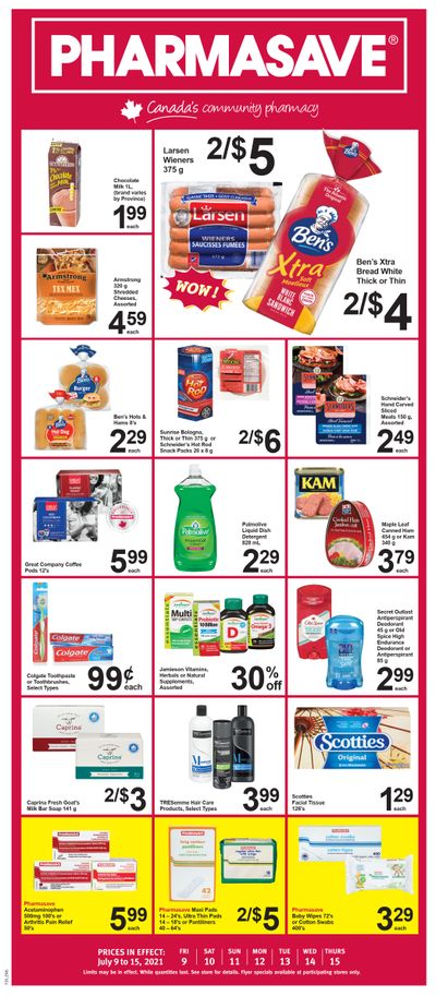 Pharmasave (Atlantic) Flyer July 9 to 15
