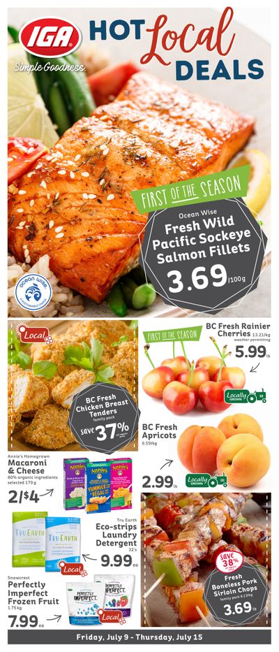IGA Stores of BC Flyer July 9 to 15