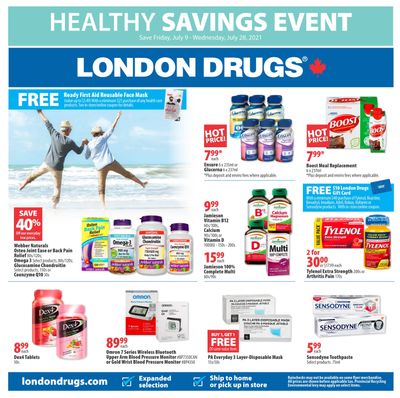 London Drugs Healthy Savings Event Flyer July 9 to 28