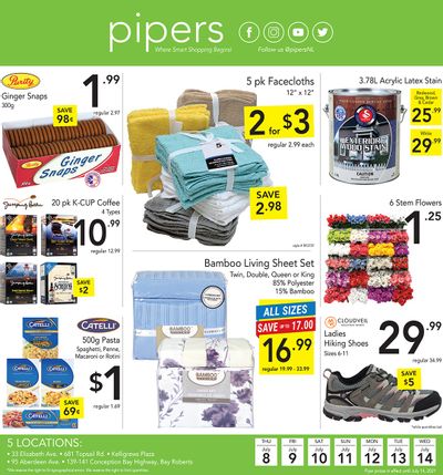 Pipers Superstore Flyer July 8 to 14