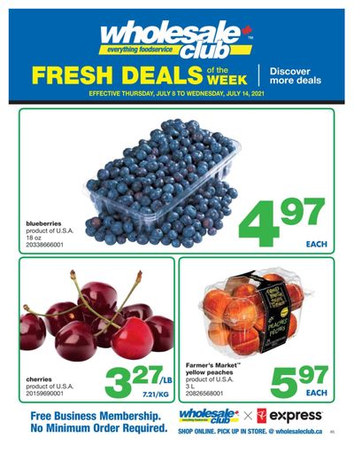 Wholesale Club (Atlantic) Produce Deal of the Week Flyer July 8 to 14