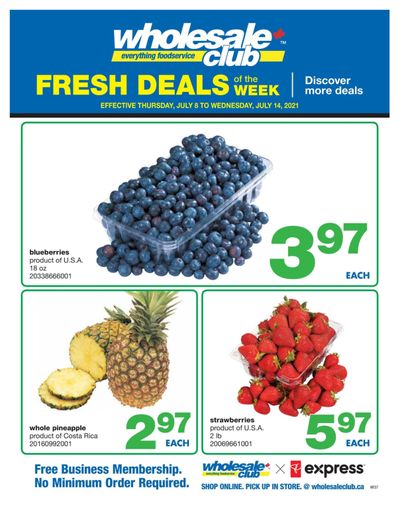 Wholesale Club (West) Produce Deal of the Week Flyer July 8 to 14