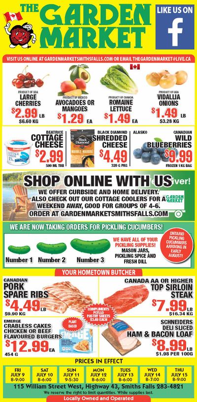 The Garden Market Flyer July 9 to 15