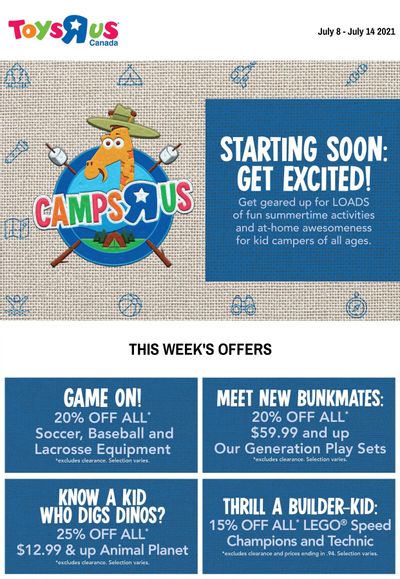Toys R Us Flyer July 8 to 14
