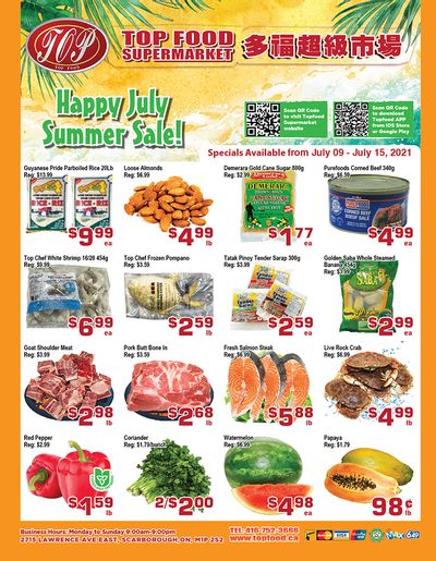 Top Food Supermarket Flyer July 9 to 15