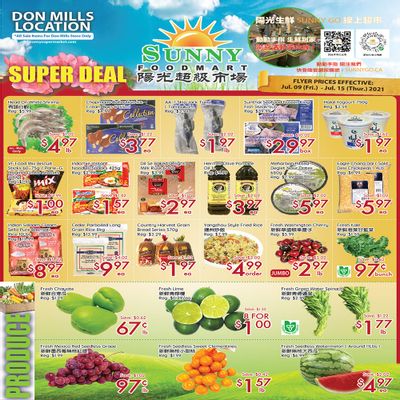 Sunny Foodmart (Don Mills) Flyer July 9 to 15