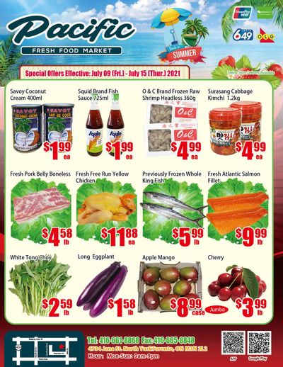 Pacific Fresh Food Market (North York) Flyer July 9 to 15