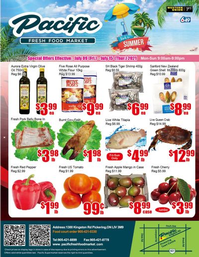 Pacific Fresh Food Market (Pickering) Flyer July 9 to 15