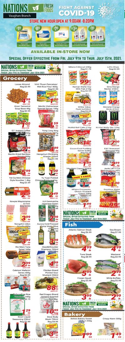 Nations Fresh Foods (Vaughan) Flyer July 9 to 15