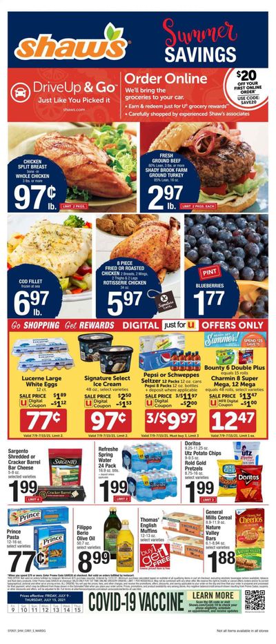 Shaw’s (MA, ME, NH, RI, VT) Weekly Ad Flyer July 9 to July 15