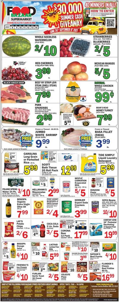 Food Bazaar (CT, NJ, NY) Weekly Ad Flyer July 8 to July 14