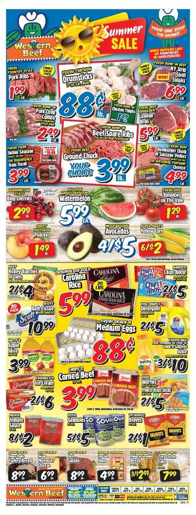 Western Beef (FL, NY) Weekly Ad Flyer July 8 to July 14
