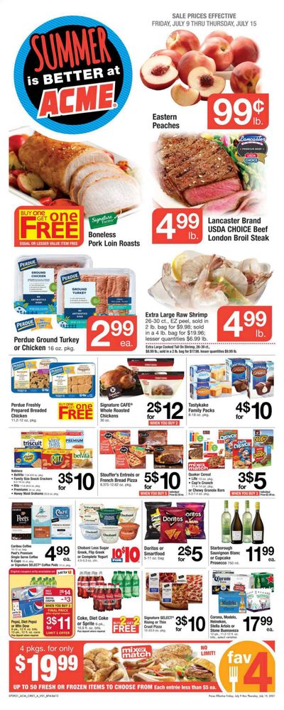 ACME (DE, NJ, NY, PA) Weekly Ad Flyer July 9 to July 15