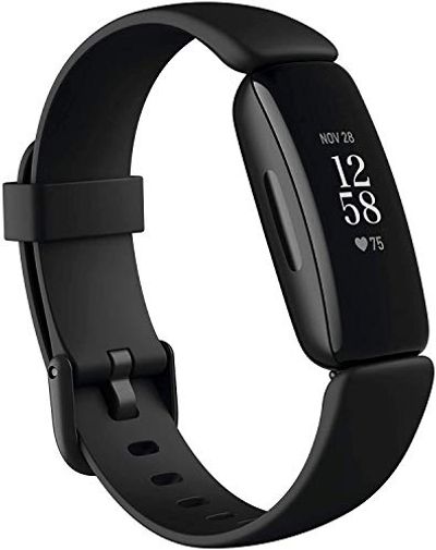Fitbit Inspire 2 Health & Fitness Tracker with a Free 1-Year Fitbit Premium Trial, 24/7 Heart Rate, Black/Black, One Size (S & L Bands Included) $89.99 (Reg $129.95)