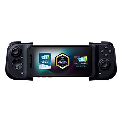 Razer Kishi Mobile Game Controller/Gamepad for iPhone iOS: Works with Most iPhones – iPhone X, 11, 12 - Apple Arcade, Amazon Luna - Lightning Port Passthrough - Mobile Grip - MFi Certified $89 (Reg $116.75)