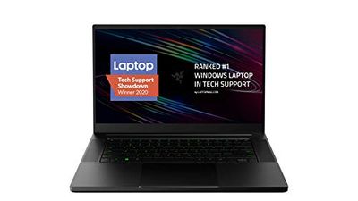 Razer Blade 15 Gaming Laptop 2020: Intel Core i7-10750H 6-Core, NVIDIA GeForce GTX 1660 Ti, 15.6" FHD 1080p 144Hz, 16GB RAM, 256GB SSD, CNC Aluminum, Chroma RGB Lighting, Thunderbolt 3, Black $1551.05 (Reg $1732.40)