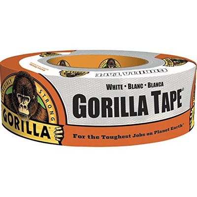 Gorilla Tape, Duct Tape, Utility Tape, Triple Layer Strength, Indoor & Outdoor, Weather Resistant Shell, 1.88 in X 30 yd, White Color, (Pack of 1) 6025001 $6.98 (Reg $11.47)