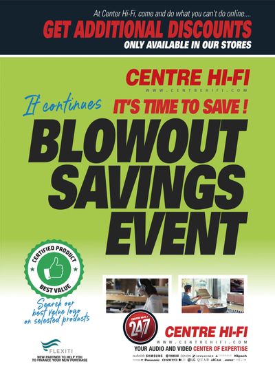 Centre Hi-Fi Flyer July 9 to 15