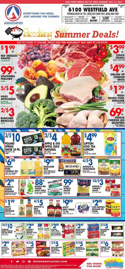 Associated Supermarkets (NY) Weekly Ad Flyer July 9 to July 15