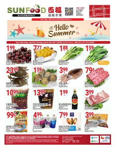 Sunfood Supermarket Flyer July 9 to 15