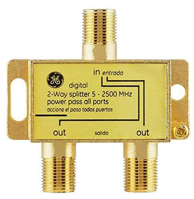 GE 87623 2-Way 5Mhz to 2.3Ghz Digital Splitter $9.99 (Reg $16.92)