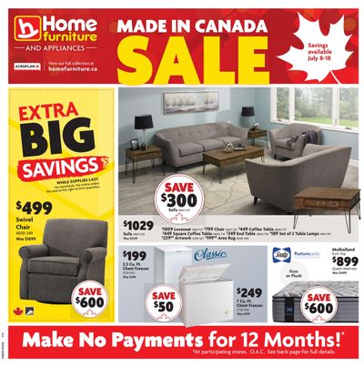 Home Furniture (BC) Flyer July 8 to 18