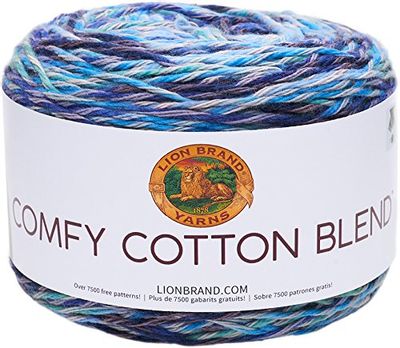 Lion Brand Yarn Comfy Cotton Blend Yarn, Ocean Breeze $11.24 (Reg $15.07)