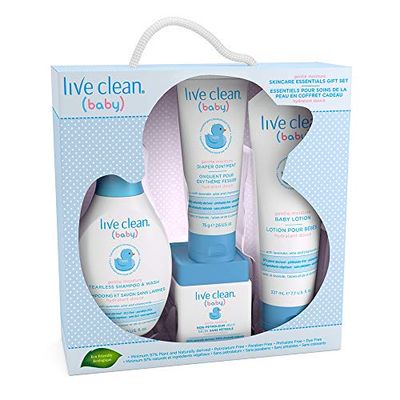 Live Clean Baby Gentle Moisture Baby Essentials Gift Set, 4 Count $16.09 (Reg $22.99)