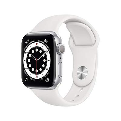 Apple Watch Series 6 (GPS, 40mm) - Silver Aluminum Case with White Sport Band $469.98 (Reg $529.00)