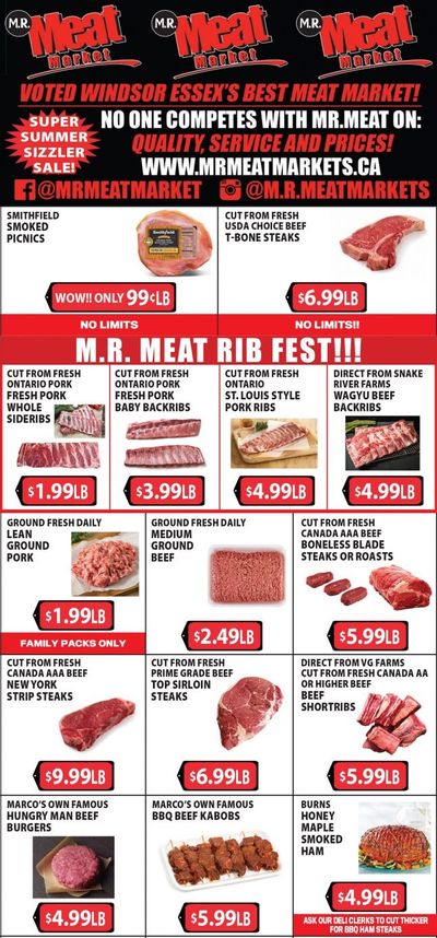 M.R. Meat Market Flyer July 10 to 17