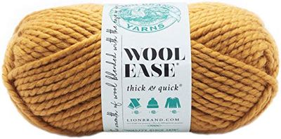 Lion Brand Yarn 640-158 Wool-Ease Thick & Quick Yarn, Mustard $7.97 (Reg $16.22)