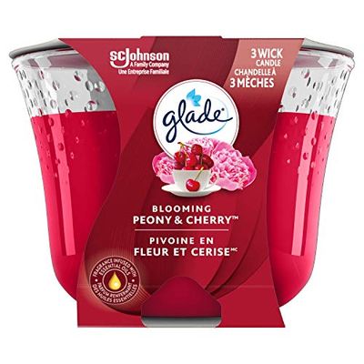 Glade Large Jar Candle, Blooming Peony & Cherry™, Fills Rooms With Essential Oil Infused Fragrance,Radian Berries $4.47 (Reg $9.47)