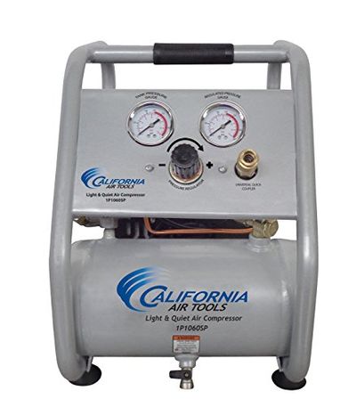 California Air Tools CAT-1P1060SP California Air Tools 1P1060SP Light & Quiet .6 Hp, 1.0 Gal. Steel Tank Portable Air Compressor, Silver $141 (Reg $184.92)