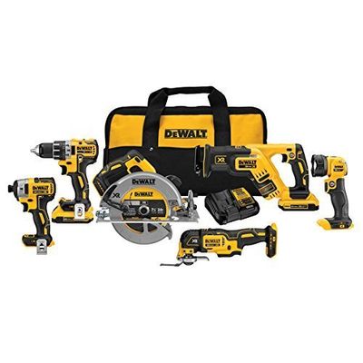 DEWALT 20V MAX XR Brushless Combo Kit, Compact 6-Tool (DCK684D2) $802.89 (Reg $883.32)