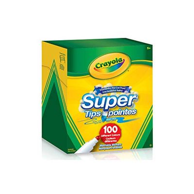Crayola Super Tips Washable Markers 100 Count Arts & Crafts $11.94 (Reg $16.64)